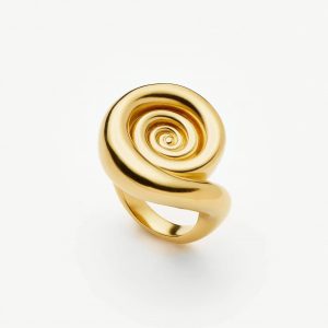 Missoma Spiral Statement Ring | 18ct Gold Plated