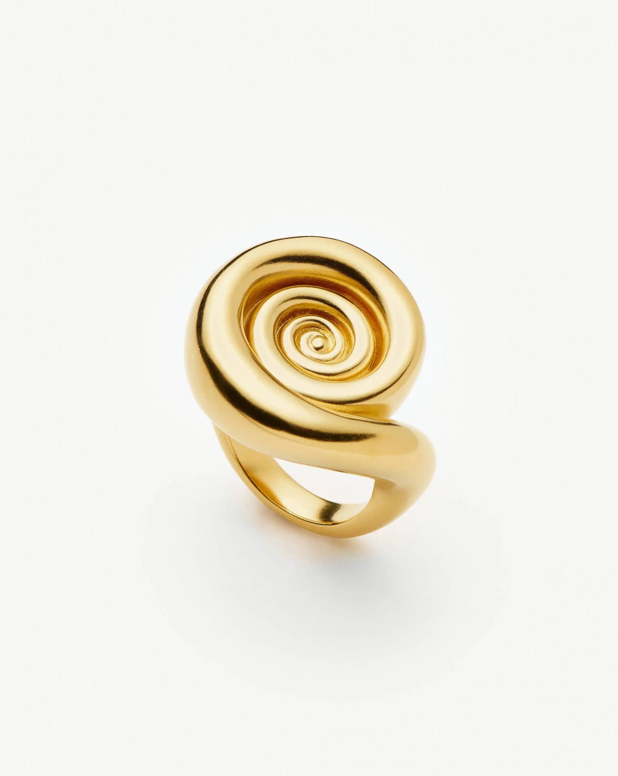 Missoma Spiral Statement Ring | 18ct Gold Plated