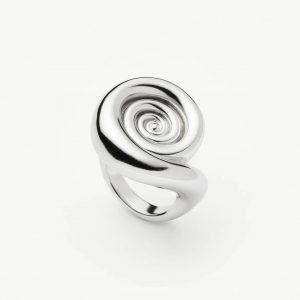 Missoma Spiral Statement Ring | Silver Plated