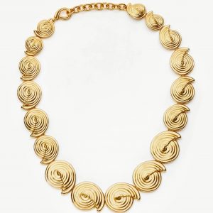 Missoma Spiral Statement Chain Necklace | 18ct Gold Plated