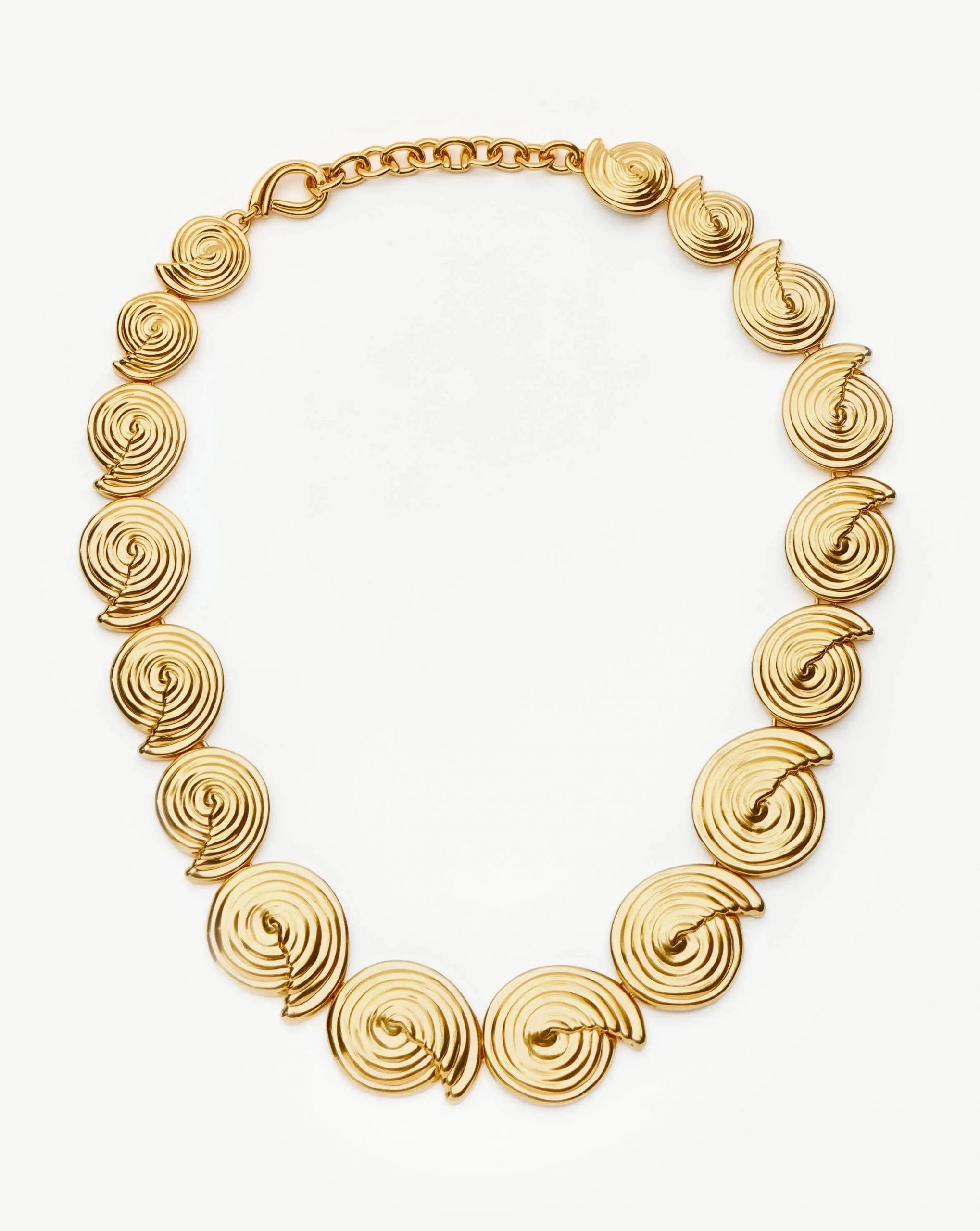 Missoma Spiral Statement Chain Necklace | 18ct Gold Plated