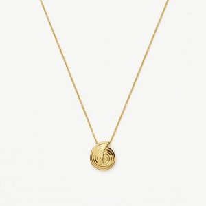 Missoma Spiral Mini Pendant Necklace | 18ct Gold Plated