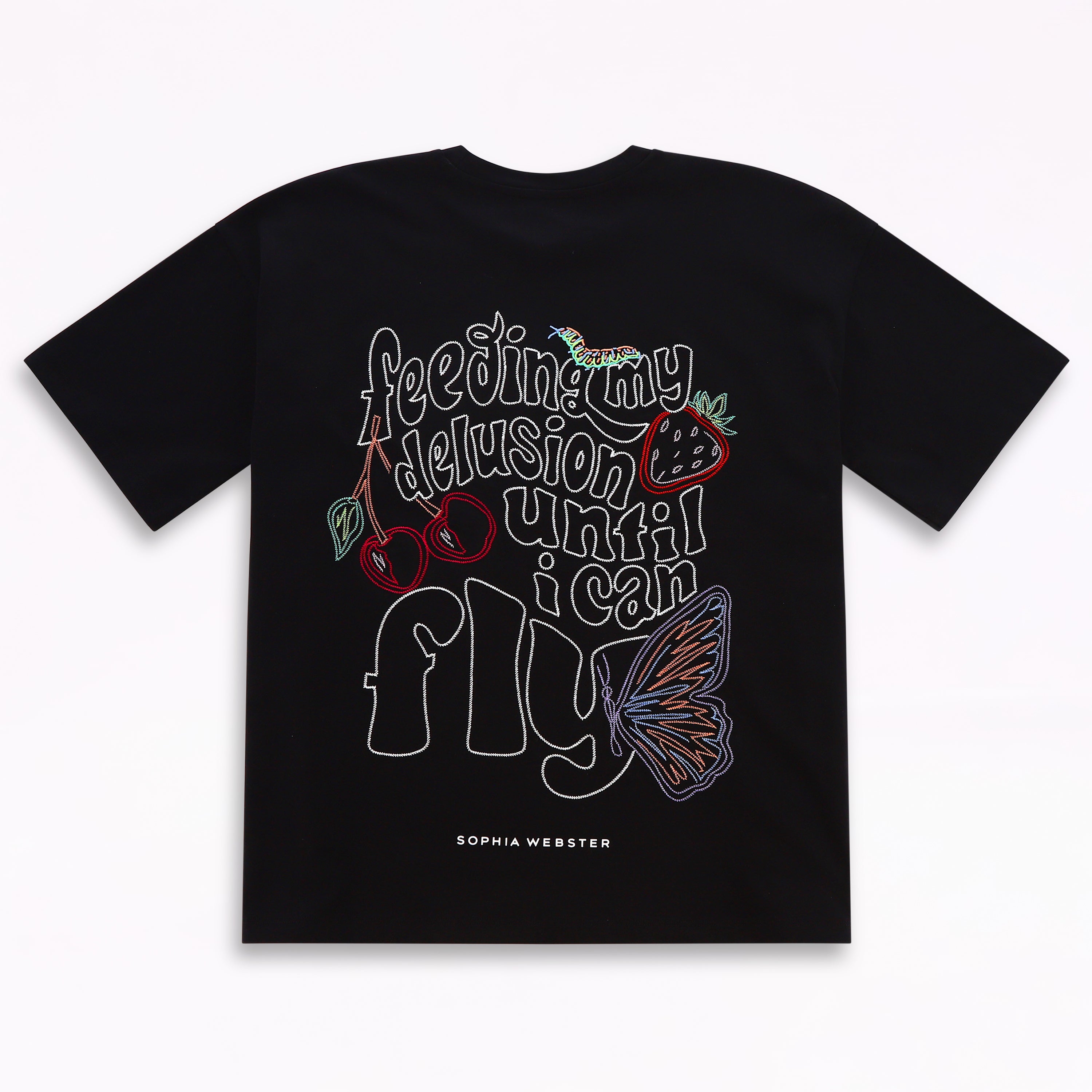 Sophia Webster Feeding My Delusion Embroidery Oversized T-Shirt