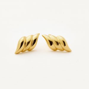 Missoma Savi Signature Stud Earrings | 18ct Gold Plated