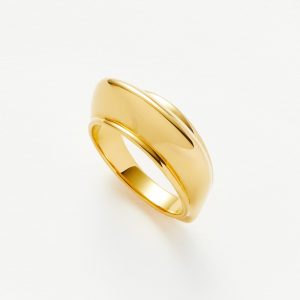 Missoma Hera Dome Stacking Ring | 18ct Gold Vermeil
