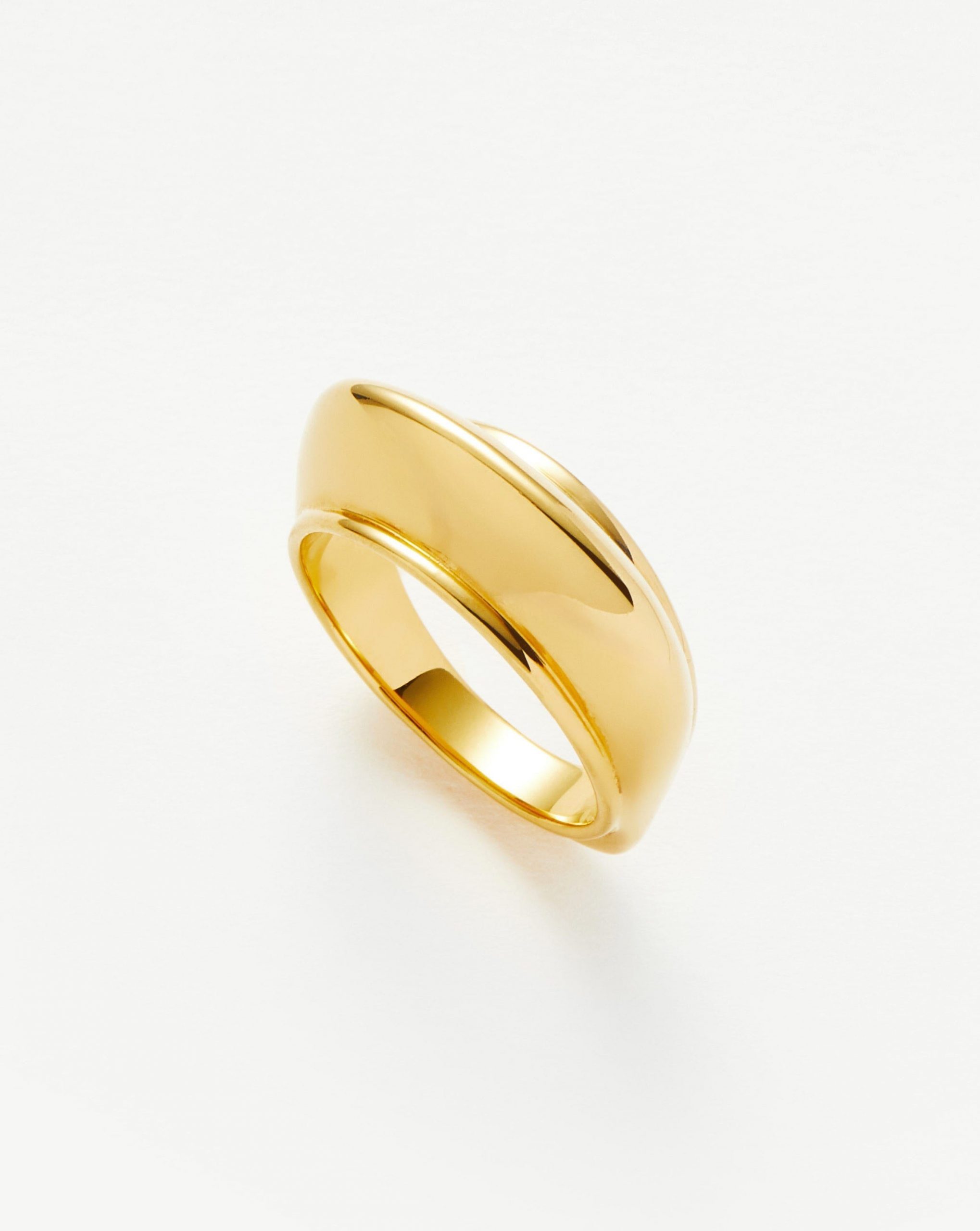 Missoma Hera Dome Stacking Ring | 18ct Gold Vermeil