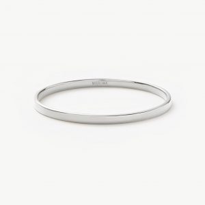 Missoma Classic Round Bangle | Silver Plated
