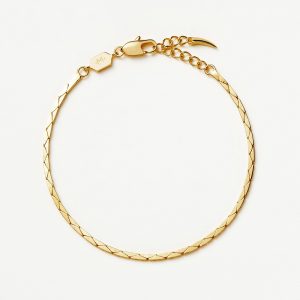 Missoma Lucy Williams Cobra Snake Chain Bracelet | 18ct Gold Plated