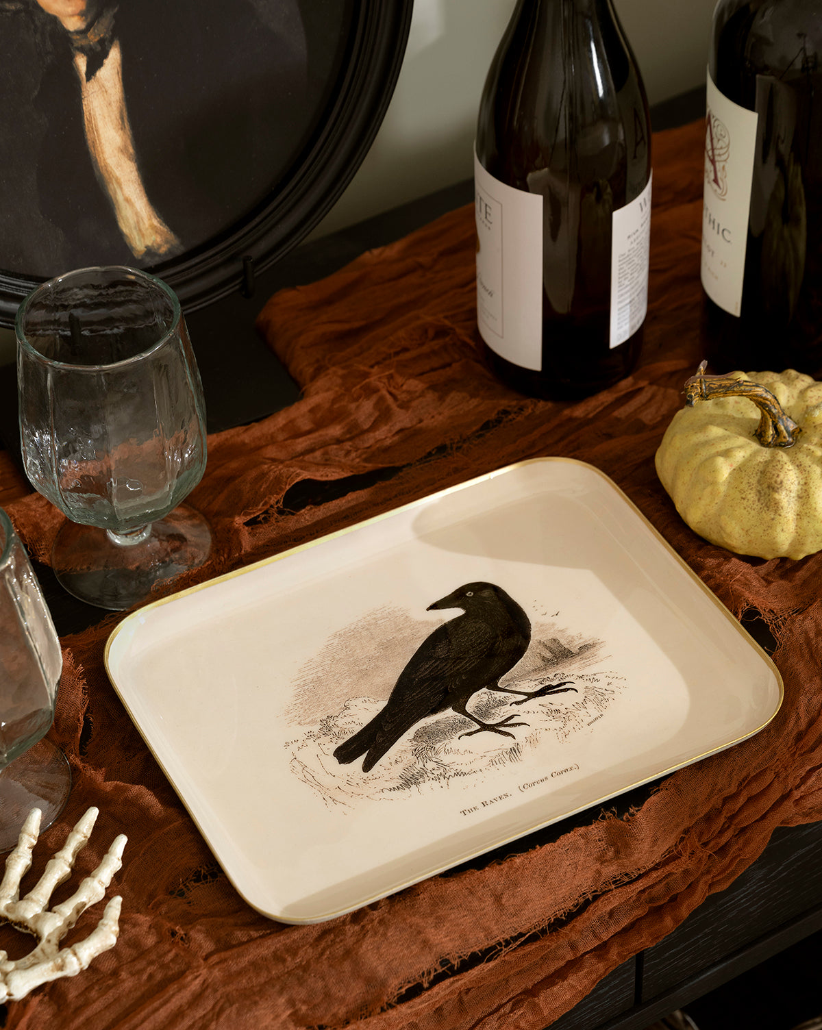 McGee & Co Raven Enamel Tray