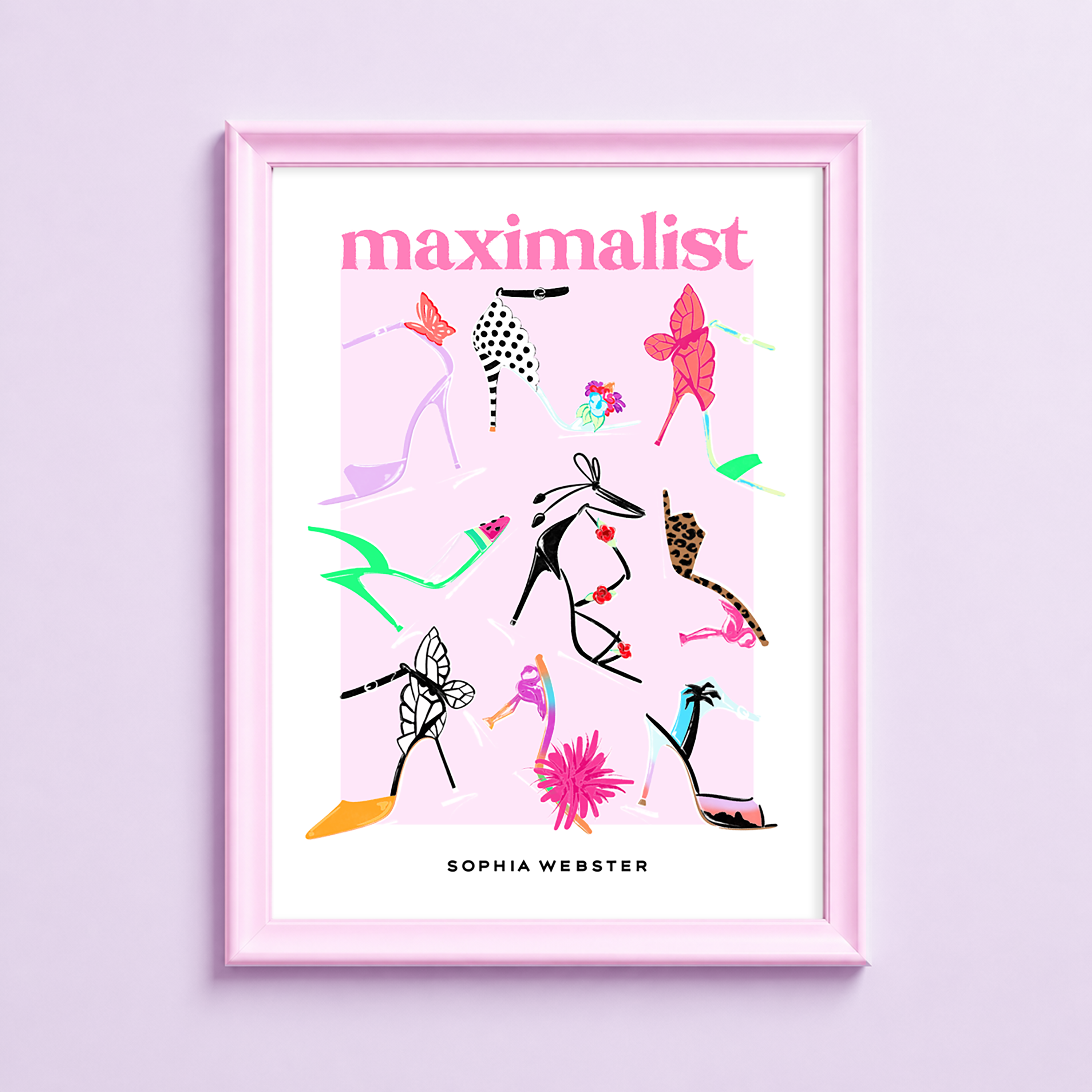Sophia Webster Maximalist Shoes Art Print