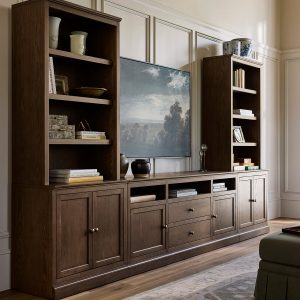 McGee & Co Bernard Storage Media Console Set (108"-132")