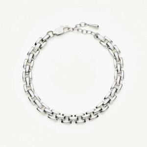 Missoma Timepiece Link Chain Bracelet | Platinum Plated