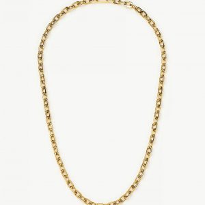 Missoma Square Paperclip Chain Necklace | 18ct Gold Plated
