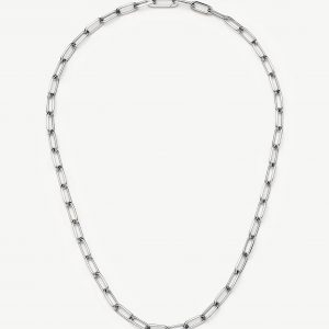 Missoma Classic Paperclip Chain Necklace | Platinum Plated