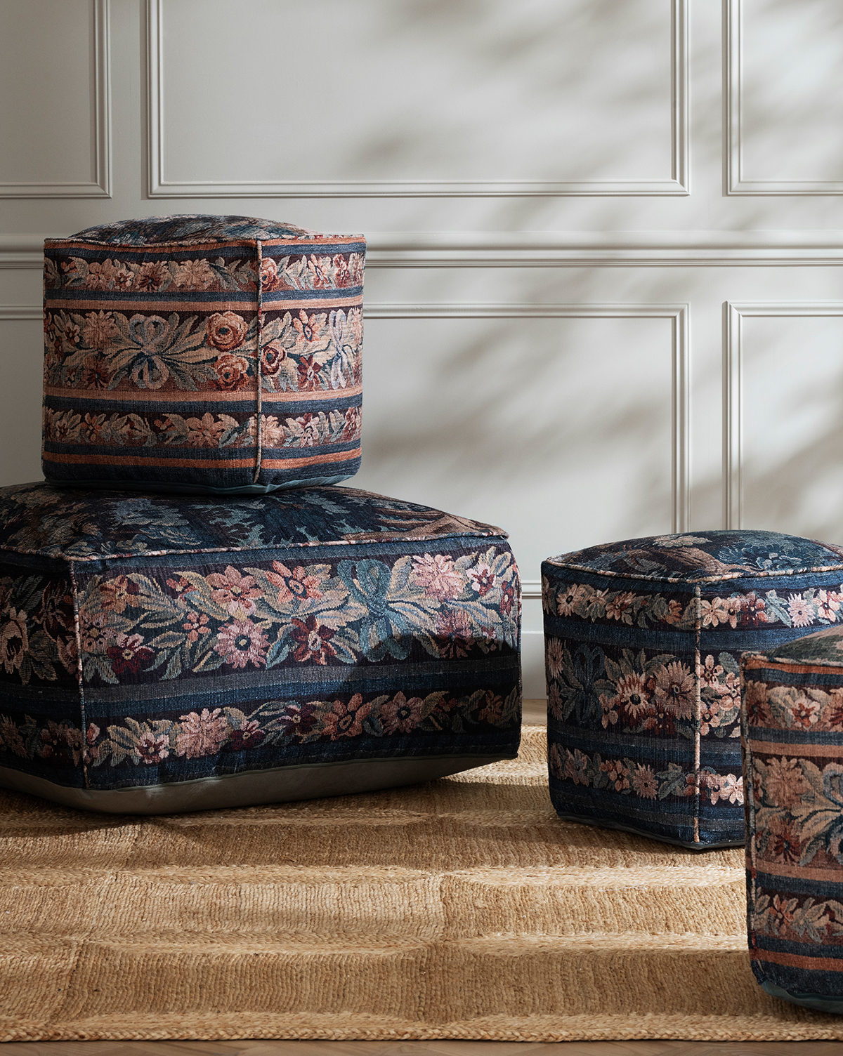 McGee & Co Cambria Woven Pouf