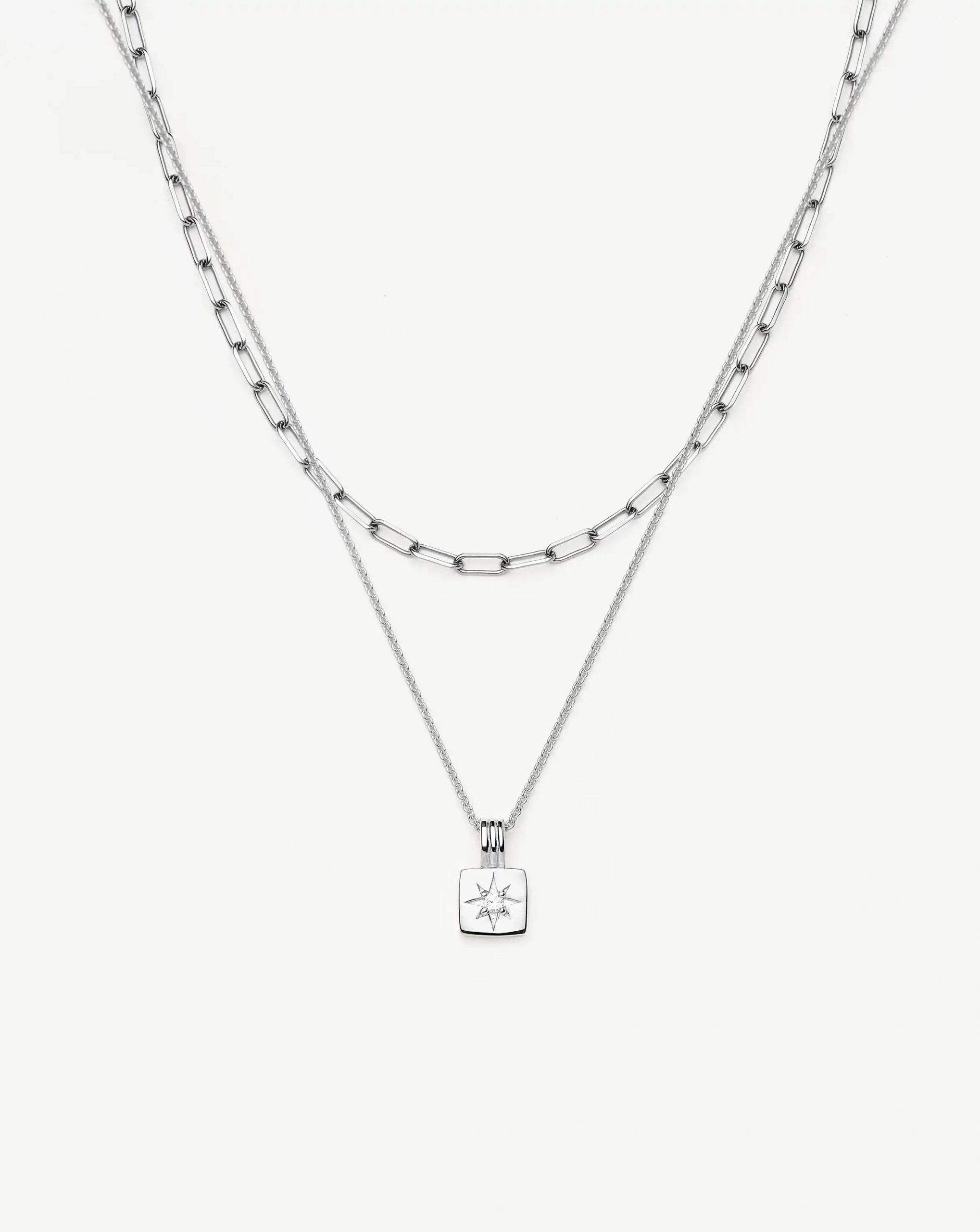 Missoma The Effortless Necklace Set | Platinum Plated