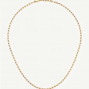Missoma Mini Paperclip Chain Necklace | 18ct Gold Plated