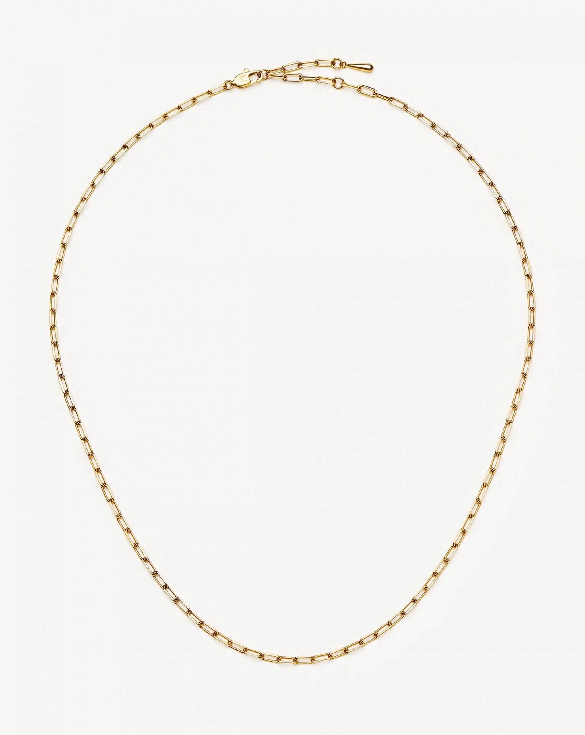Missoma Mini Paperclip Chain Necklace | 18ct Gold Plated