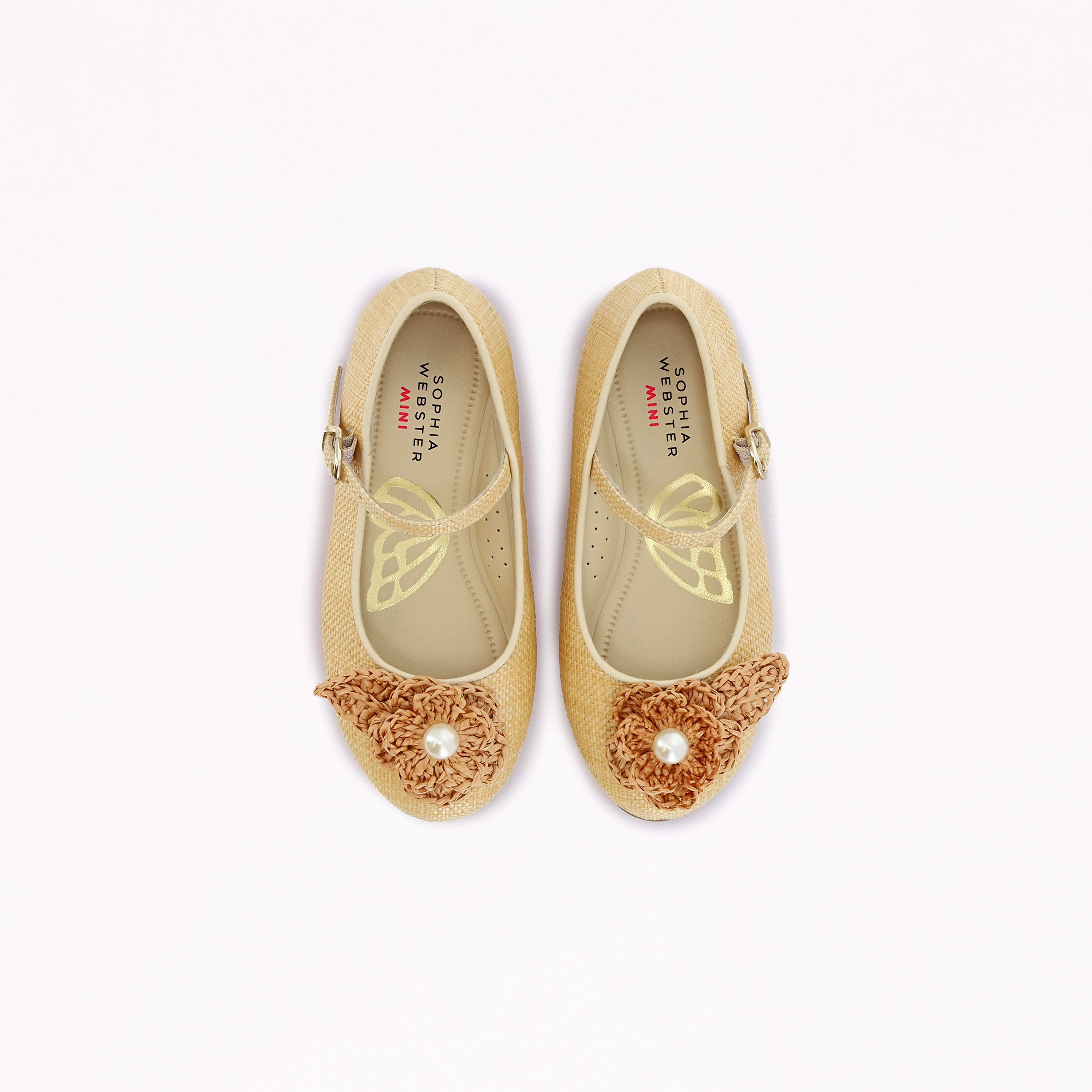 Sophia Webster Mini Pearl Flower Closed Toe