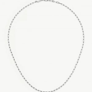 Missoma Mini Paperclip Chain Necklace | Platinum Plated