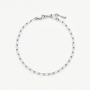Missoma Mini Paperclip Chain Bracelet | Platinum Plated