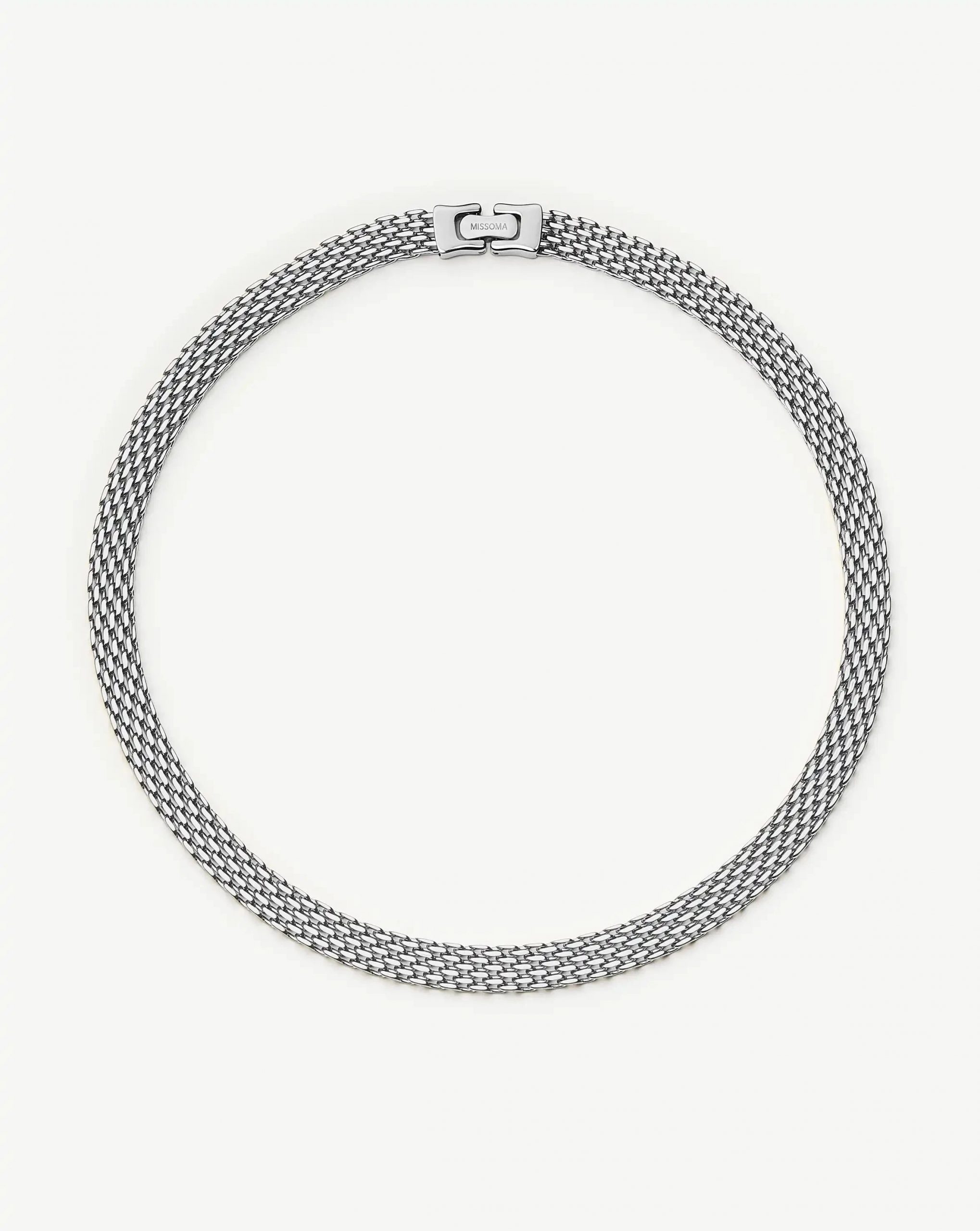 Missoma Heirloom Chain Choker Necklace | Platinum Plated
