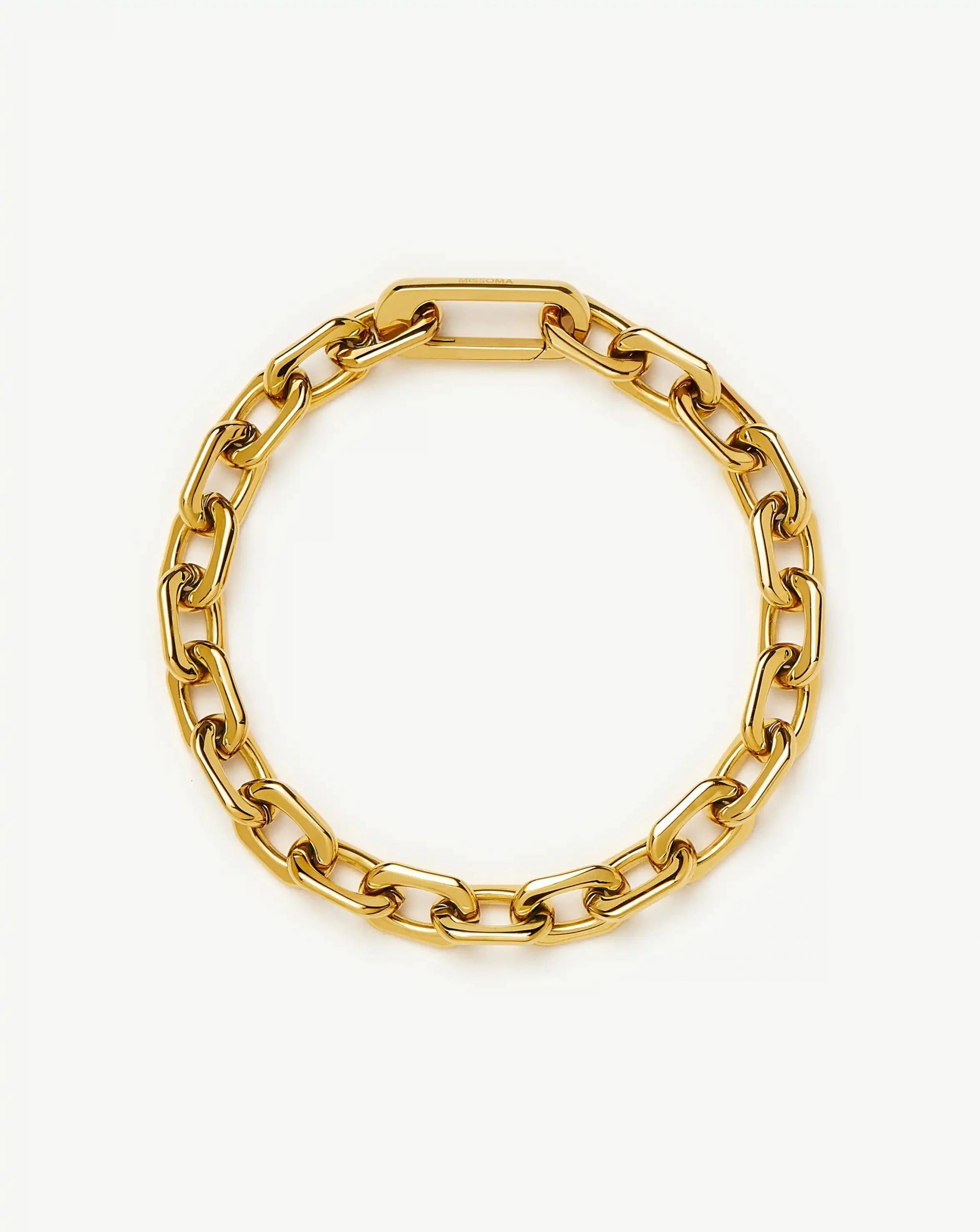 Missoma Square Paperclip Chain Bracelet | 18ct Gold Plated