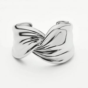 Missoma MARKGONG Draped Statement Cuff | Silver Plated
