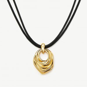 Missoma MARKGONG Draped Statement Cord Necklace | 18ct Gold Plated
