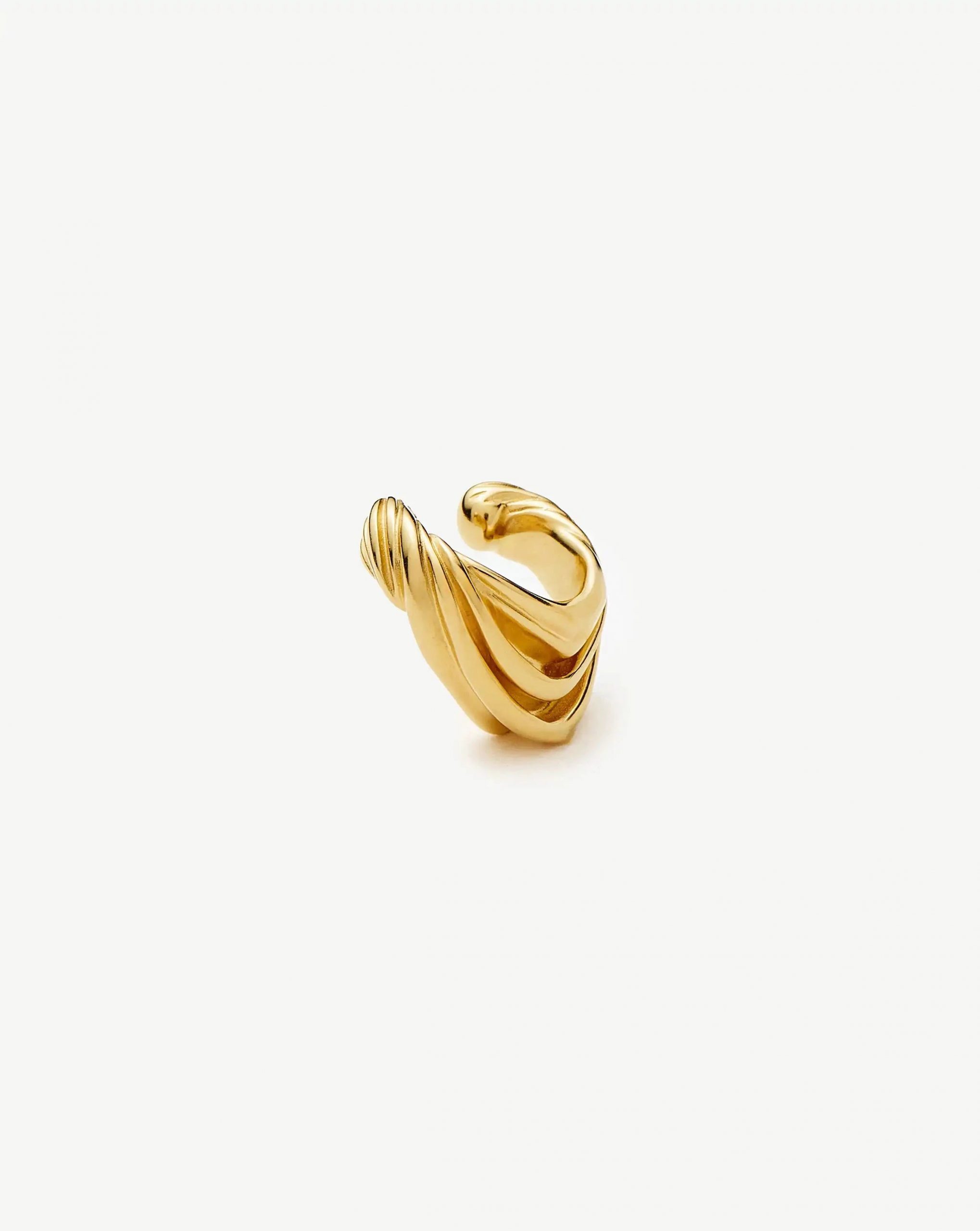 Missoma MARKGONG Draped Ear Cuff | 18ct Gold Plated