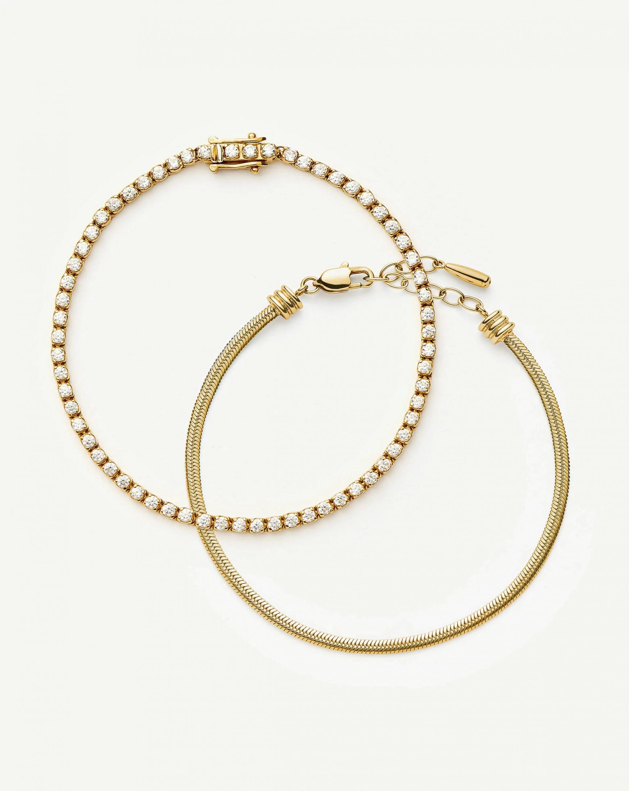 Missoma The Meet Your Match Bracelet Set | 18ct Gold Vermeil/18ct Gold Plated