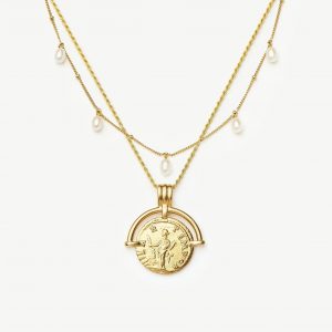 Missoma The Signature Pearl Necklace Set | 18ct Gold Vermeil-18ct Gold Plated/Pearl