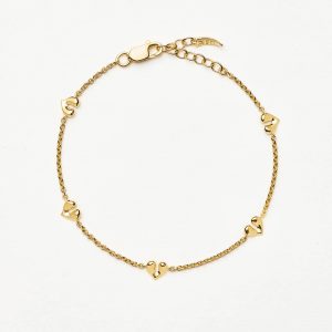 Missoma Molten Heart Mini Charm Bracelet | 18ct Gold Vermeil