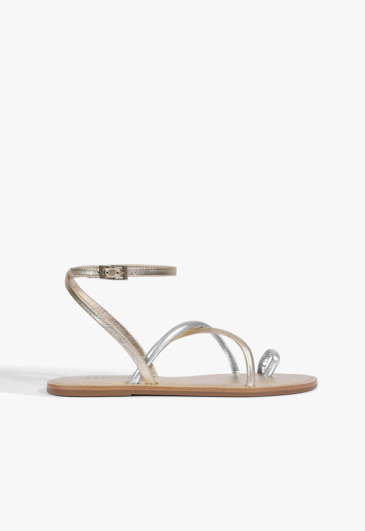 Schutz Shoes Valeria Leather Flat Sandal