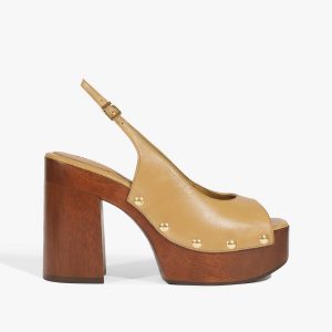 Schutz Shoes Rose Sling Leather Sandal
