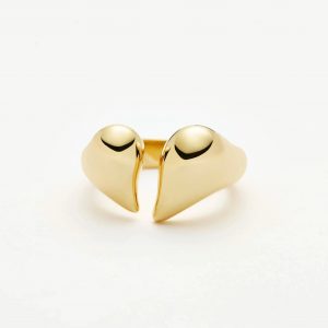 Missoma Molten Heart Statement Ring | 18ct Gold Plated
