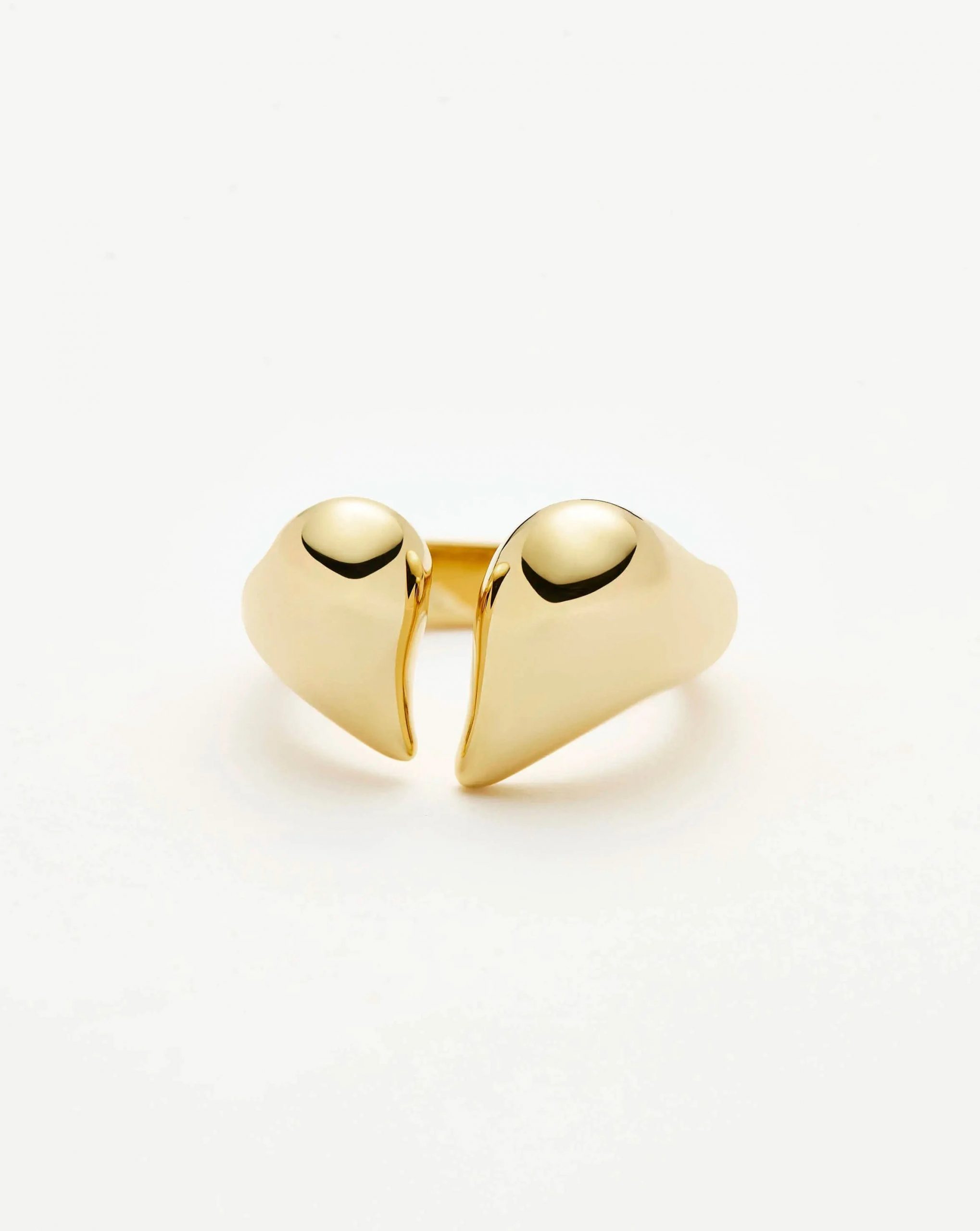 Missoma Molten Heart Statement Ring | 18ct Gold Plated