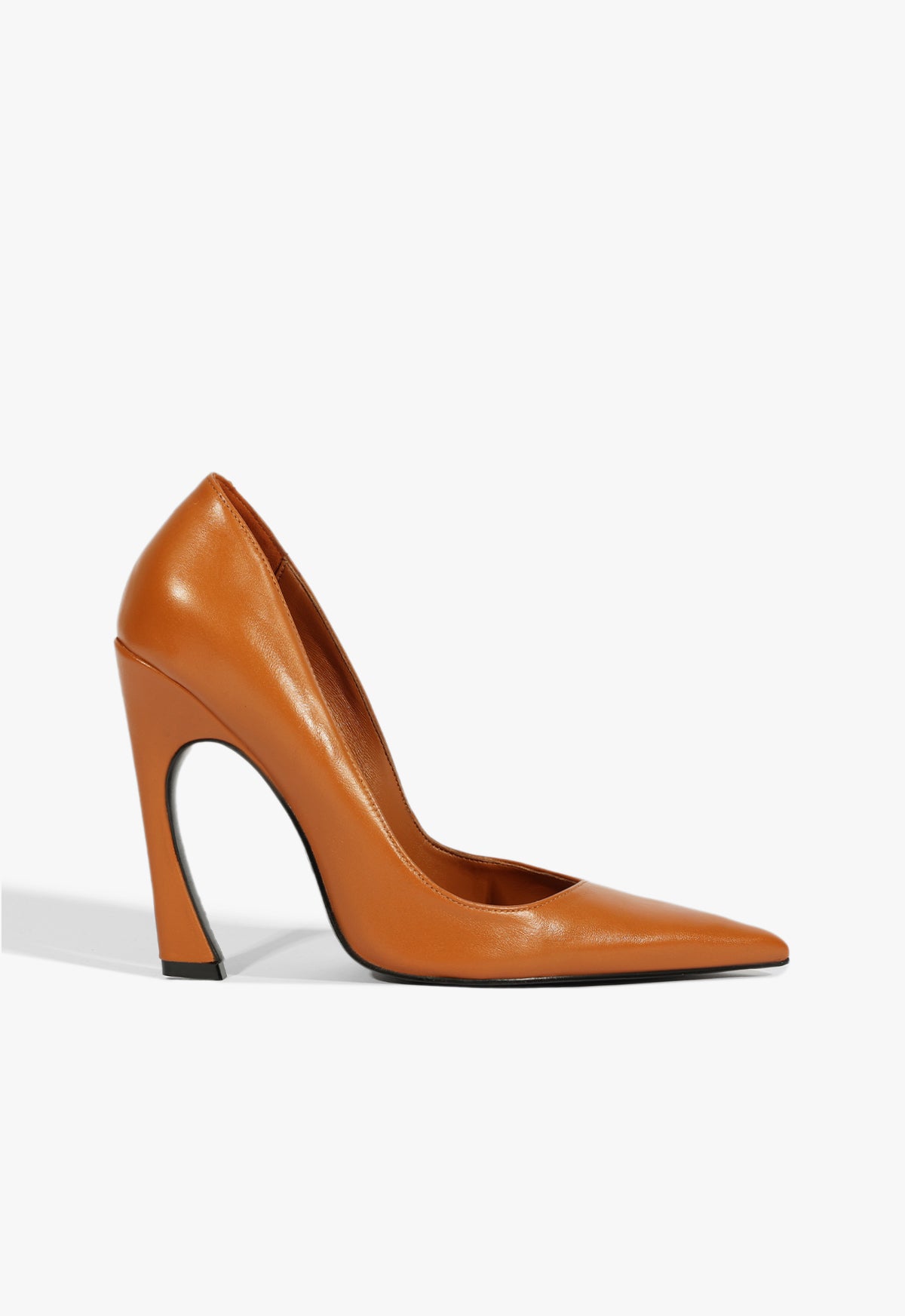 Schutz Shoes Lexi High Sculptural Brown Pump