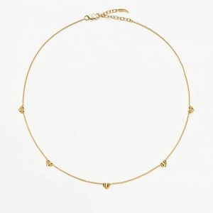 Missoma Molten Heart Mini Charm Choker | 18ct Gold Vermeil