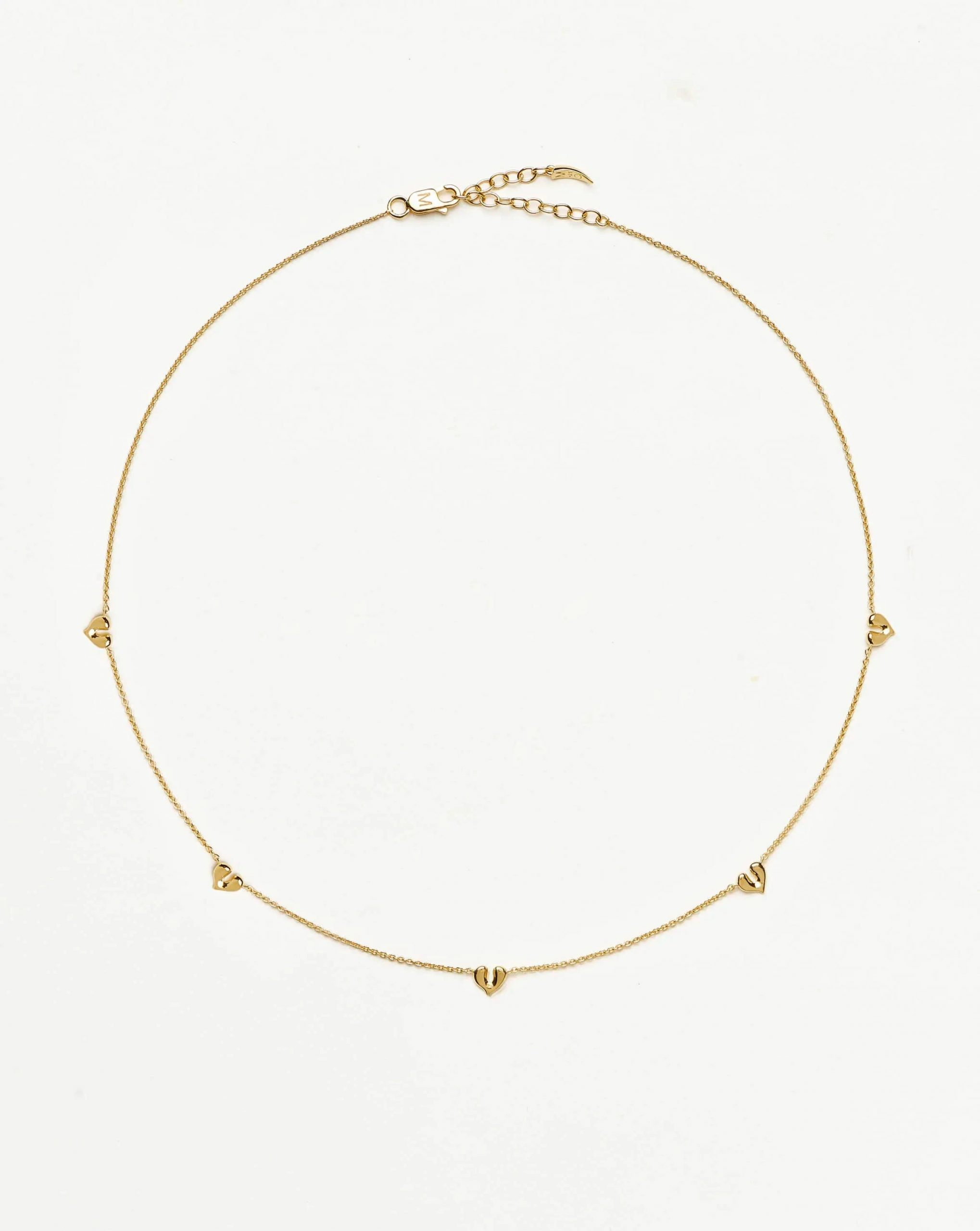 Missoma Molten Heart Mini Charm Choker | 18ct Gold Vermeil