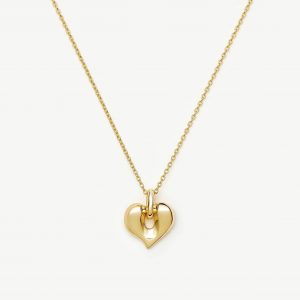 Missoma Molten Heart Pendant Necklace | 18ct Gold Plated