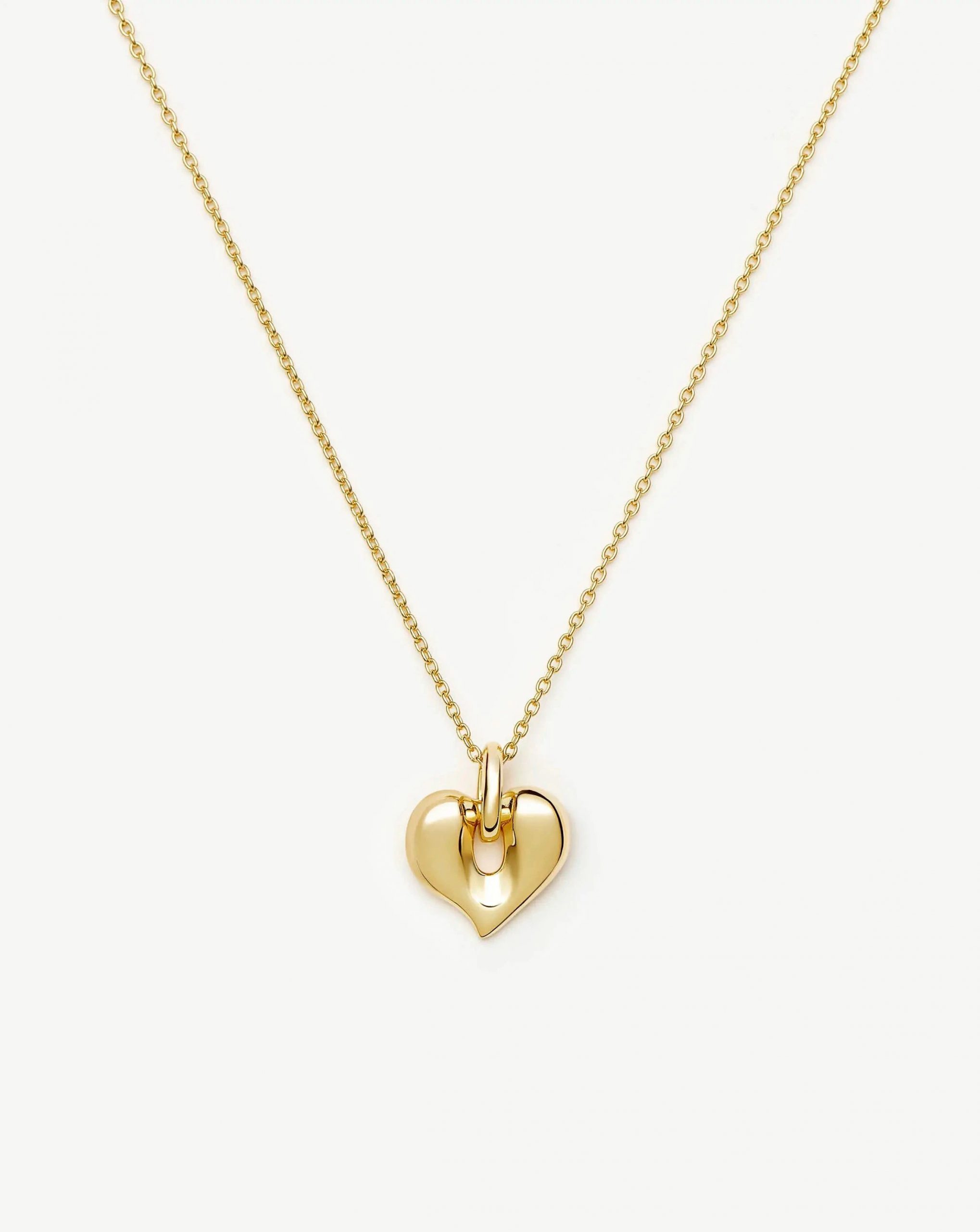 Missoma Molten Heart Pendant Necklace | 18ct Gold Plated