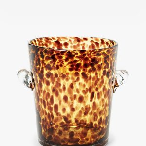McGee & Co Tortoise Glass Ice Bucket