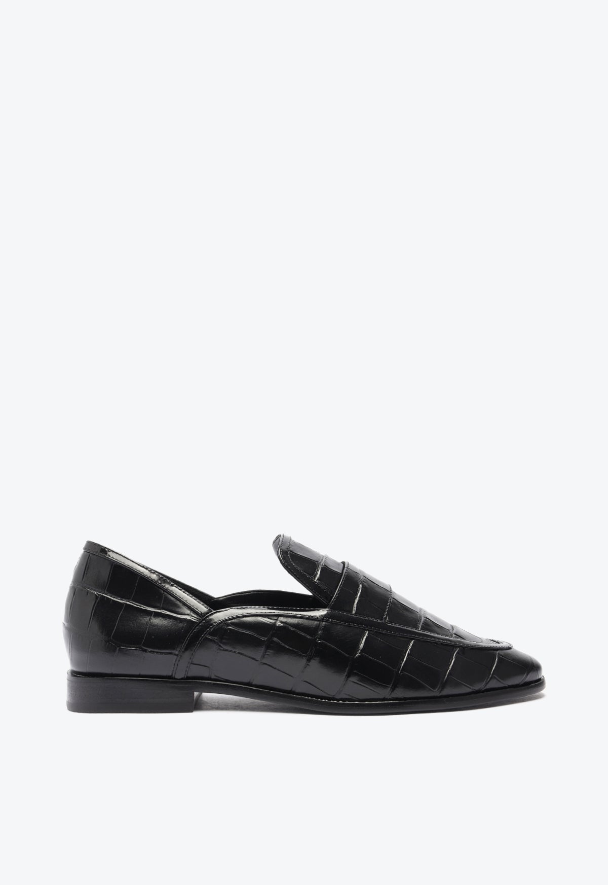 Schutz Shoes Maurice Croco Embossed Flat