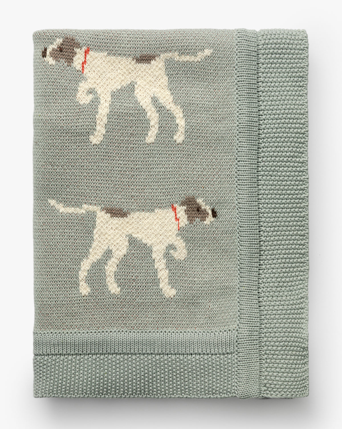 McGee & Co Puppy Knit Cotton Blanket