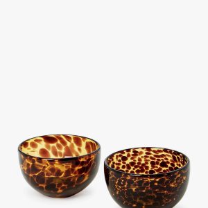 McGee & Co Tortoise Glass Bowls (Set of 2)