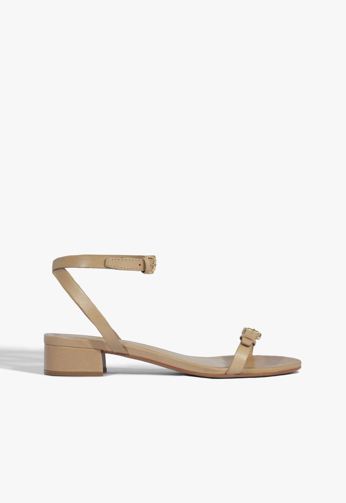Schutz Shoes Aurora Mid Block Leather Sandal