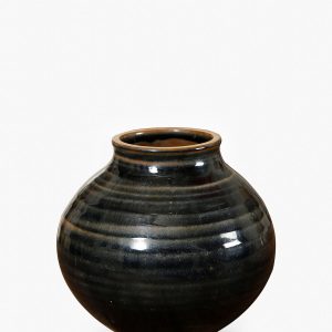 McGee & Co Obsidian Glazed Vase