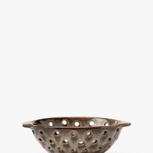 McGee & Co Glazed Stoneware Low Berry Bowl