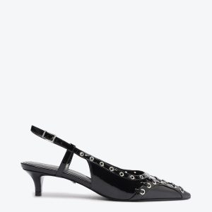 Schutz Shoes Ruth Mid Patent Leather Pump